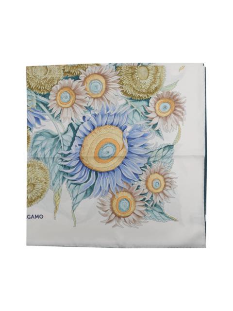 FERRAGAMO Girasoli Printed Silk Foulard
