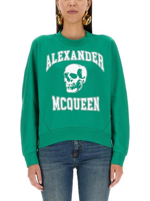 Alexander McQueen Alexander Mcqueen Women Varsiity Skull Sweatshirt
