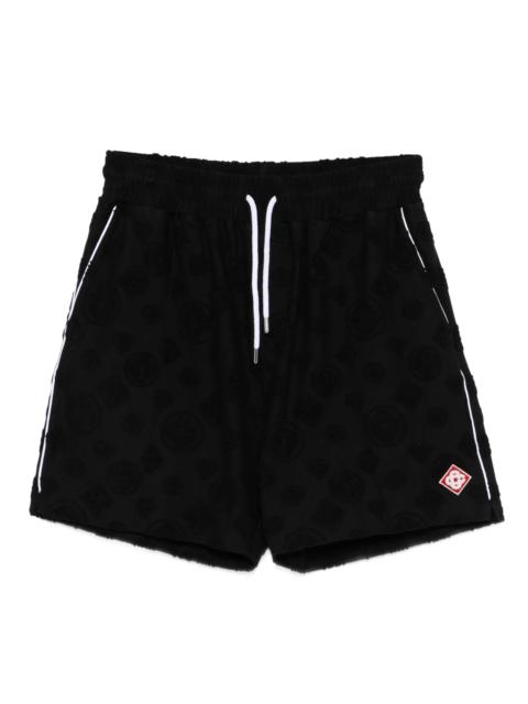 CASABLANCA graphic drawstring shorts