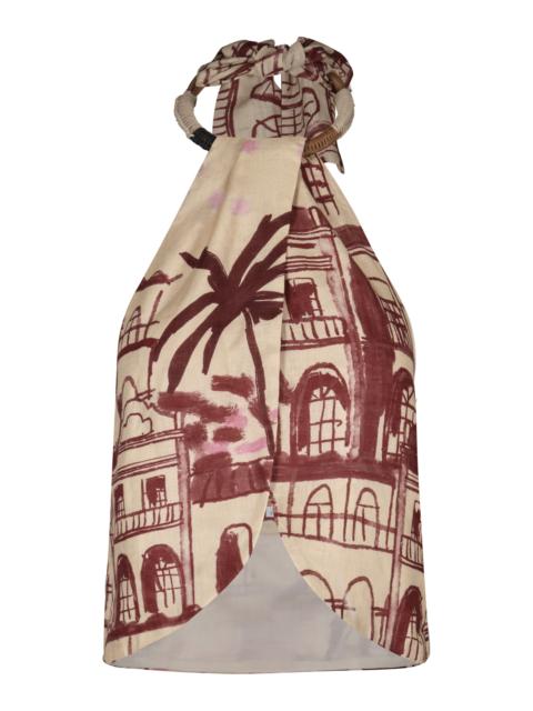 Johanna Ortiz The Root Linen Top multi