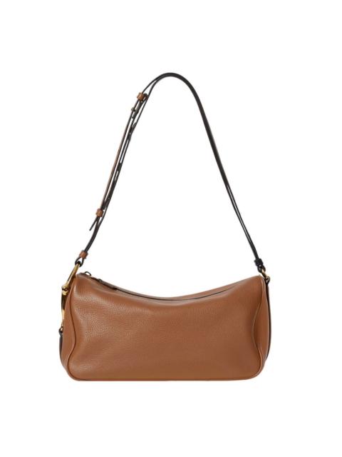 GUCCI GUCCI Half Horsebit Medium $2900 Brown Leather Shoulder Bag