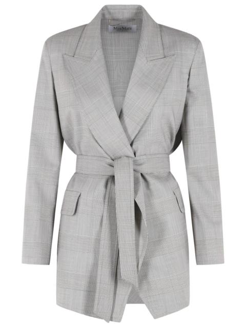 Max Mara Max Mara Nasello Olive Green Wool Robe Jacket