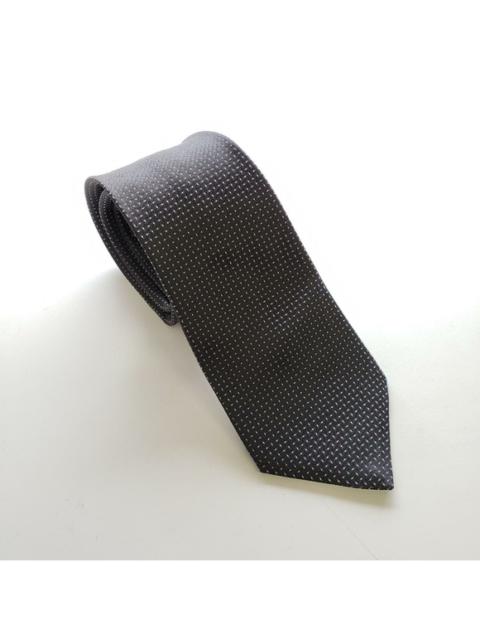 Dior Christian Dior Navy and Silver Polka Dots Silk Tie