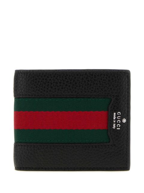 GUCCI Gucci Men Black Leather Wallet