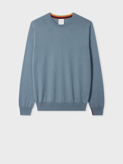 Paul Smith Stone Blue Cashmere Crew Neck Sweater