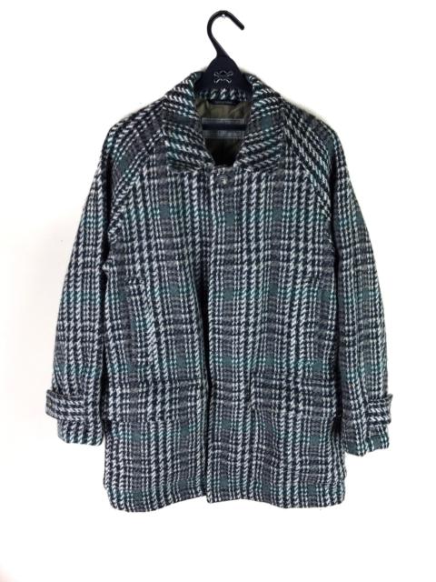 Other Designers Kent & Curwen - KENT&CURWEN HOUNDSTOOTH CHECK WOOL COAT
