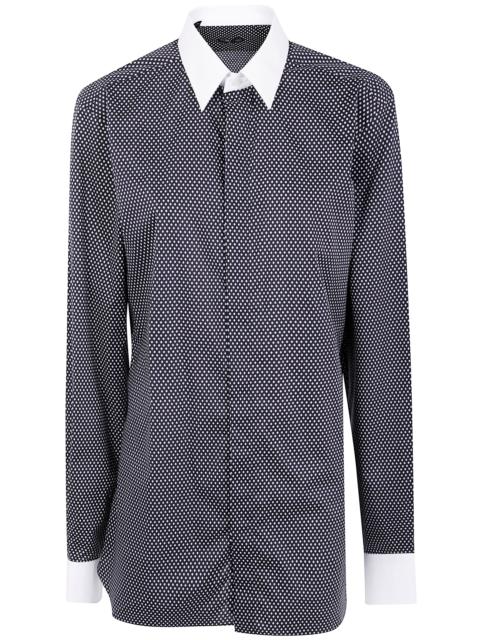 TOM FORD Tom Ford Men Cotton Printed Diamond Classic Fit Shirt