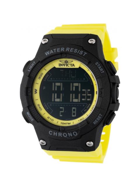 Other Designers Invicta Racing Alarm Chronograph GMT Quartz Digital Black Dial Men's Watch 47527