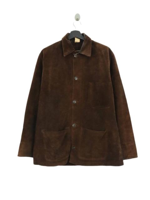 A.P.C. A.P.C. Suede Leather Workwear Coat Jacket