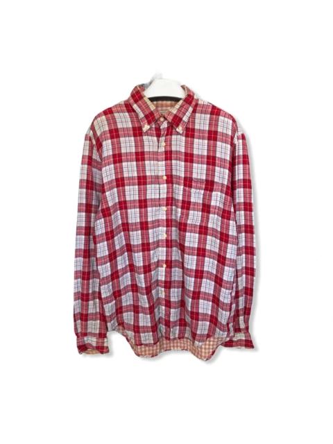 Other Designers Japanese Brand - Japanese Brand Global Work Plaid Tartan Flannel Shirt 👕