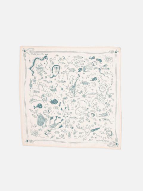 Nudie Jeans Ingrid Bandana Deep Sea Doodles Pink