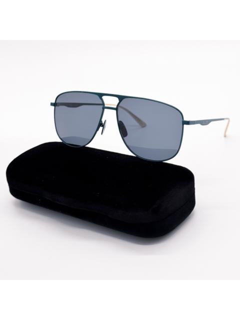 NEW GUCCI GG0336S 003 UNISEX AVIATOR SUNGLASSES