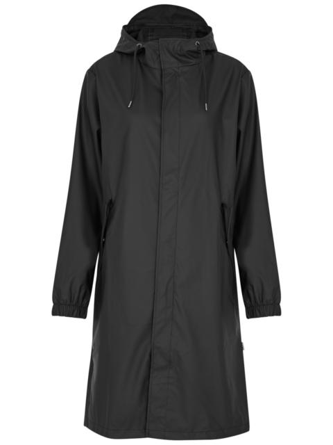 RAINS Fishtail hooded rubberised parka