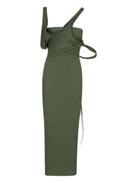 THE ATTICO STRAP LONG DRESS