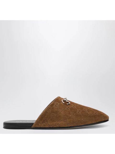 GUCCI Gucci Horsebit Suede Mules (120)