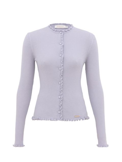 Zimmermann MERINO RUFFLE CARDIGAN