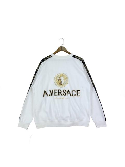 Other Designers Italian Designers - Vintage Alvaro Versace Embroidery Big Logo Sweatshirt