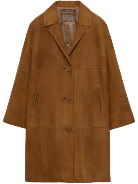 Prada suede coat