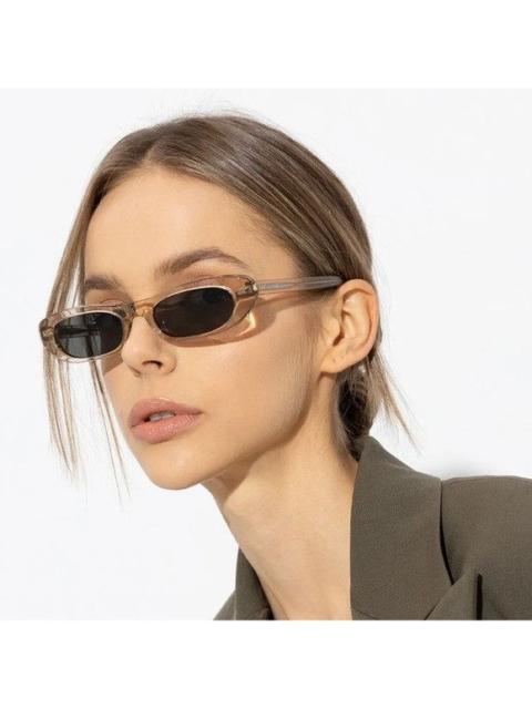 SAINT LAURENT NEW SAINT LAURENT SHADE SL557 004 NUDE GREY SUNGLASSES SAINT