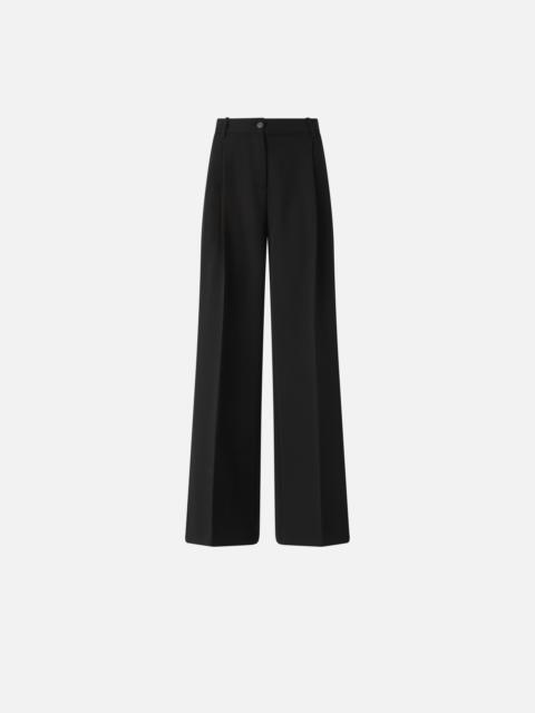 PINKO HIGH-WAISTED PALAZZO TROUSERS IN FLOWING FABRIC