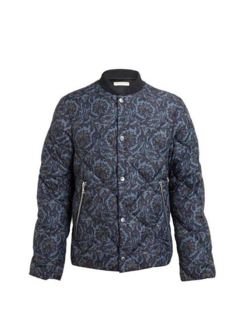 Dries Van Noten Blue Paisley Quilted Jacket