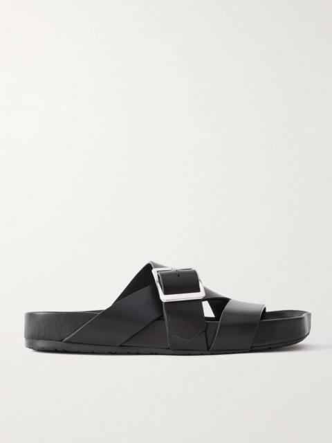 + Paula's Ibiza Ease Buckled Leather Slides