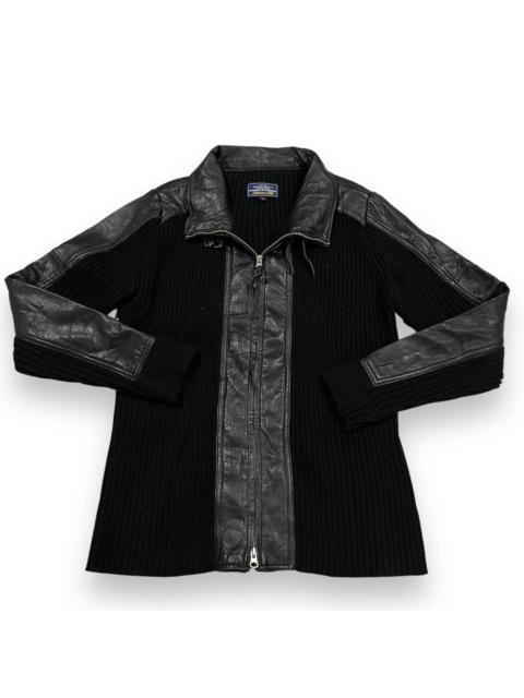 Other Designers VINTAGE AVIREX MILITARY KNITWEAR LEATHER JACKET