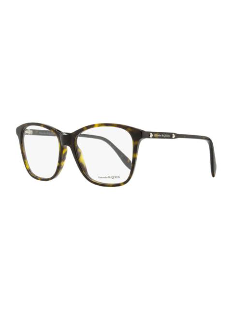Alexander McQueen Alexander McQueen Ladies Black Square Eyeglass Frames AM0191O 002