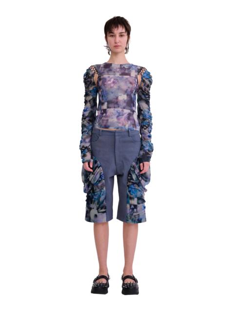 Collina Strada NAVY GARDEN BLUR GIVA SHORT