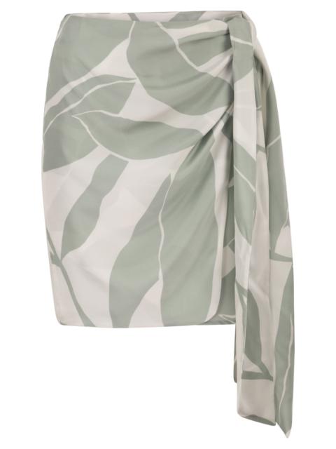 Max Mara Max Mara Women Mxmstrano - Printed Pure Silk Wrap Skirt