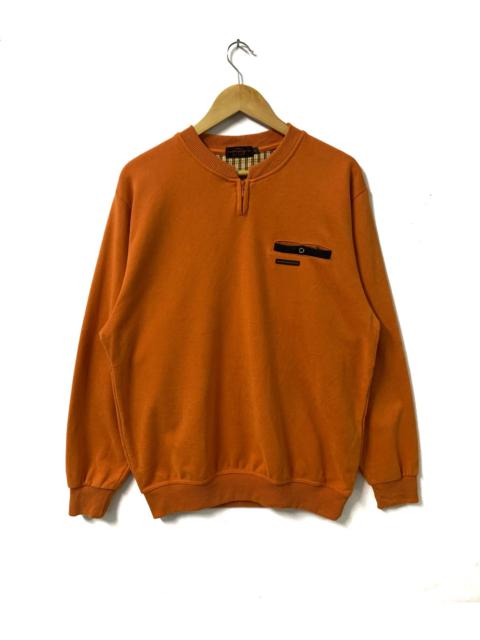 Other Designers Japanese Brand - Michiko London Sports Half Zipper Sweatshirt Orange Large