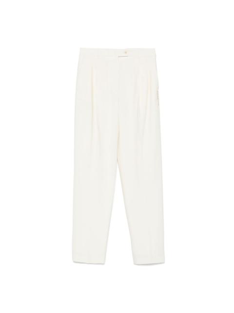 logo-embroidered trousers
