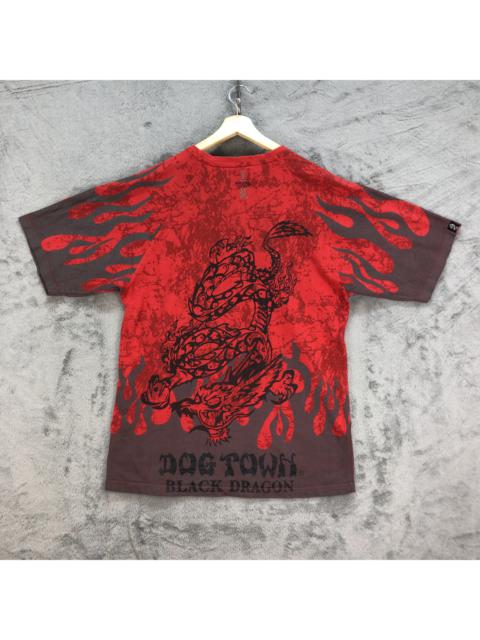 Other Designers Vintage - Dogtown Black Dragon Red Flames of Death T Shirts #6027-218