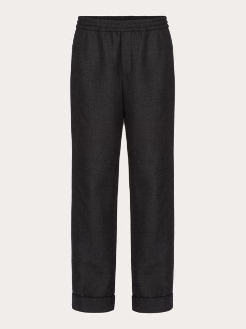 Valentino WOOL TWEED PAJAMA PANTS