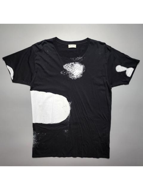 SAINT LAURENT SLP by Hedi Slimane - SS13 Painted T-Shirt