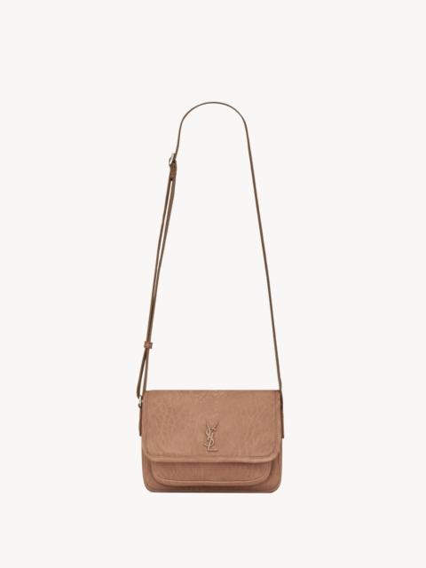 SAINT LAURENT NIKI SMALL MESSENGER IN GRAINED NUBUCK