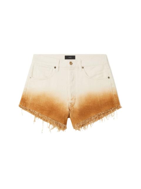 Bright Hues gradient denim shorts