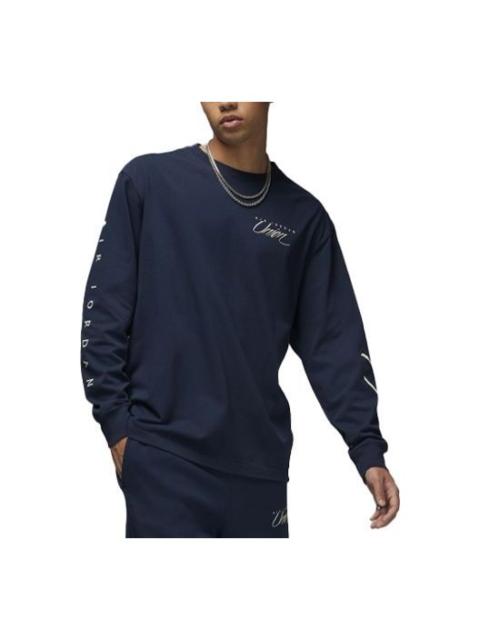 Jordan Air Jordan Long-Sleeve Tee x Union 'College Navy' DV7342-419