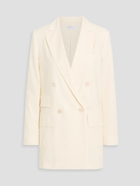 Max Mara Elegia double-breasted wool-crepe blazer