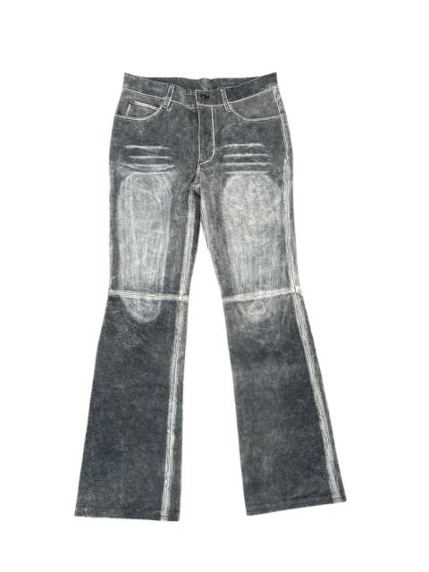 Other Designers BNWT ADMIX LEATHER FLARED PANTS
