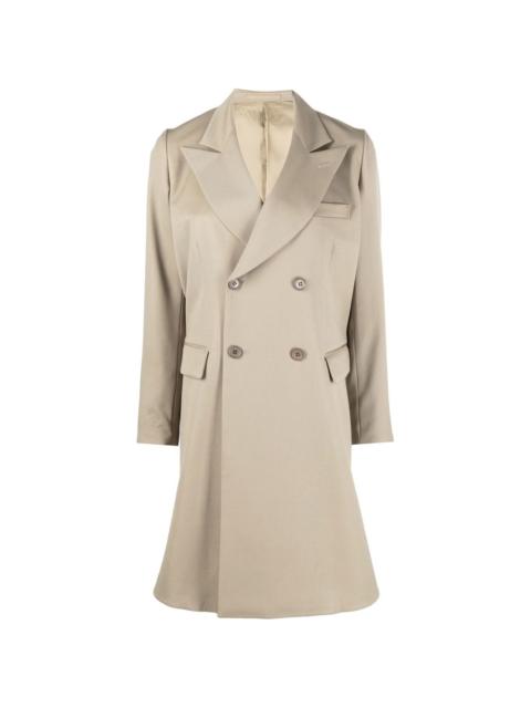 Noir Kei Ninomiya double-breasted high-low coat