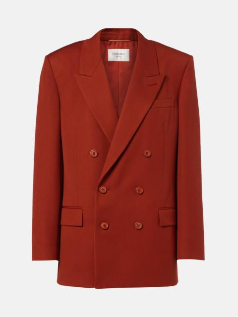 SAINT LAURENT Wool gabardine blazer