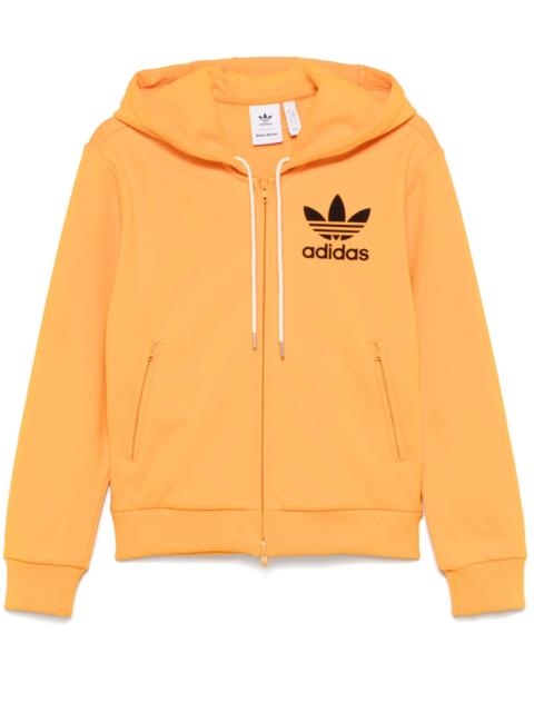 adidas x Wales Bonner logo-flocked hoodie