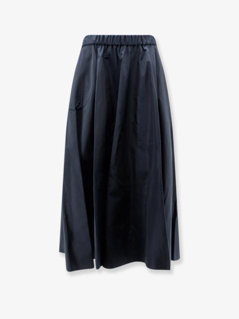 Aspesi Aspesi Taffeta Long Skirt Blue