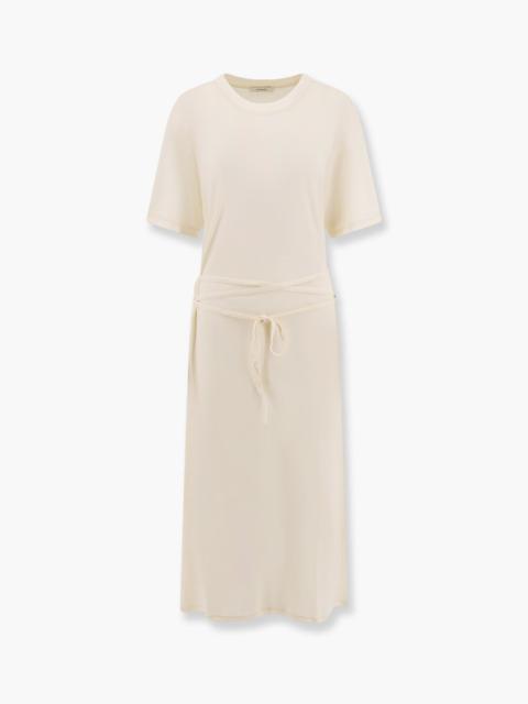 Lemaire Cotton T-Shirt Dress With Belt