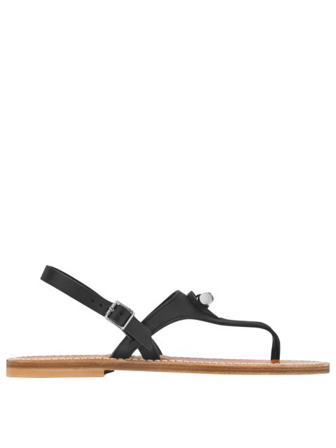 Longchamp Longchamp x K.Jacques Sandals Black - Leather