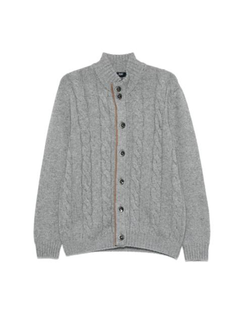 Herno cable-knit cardigan