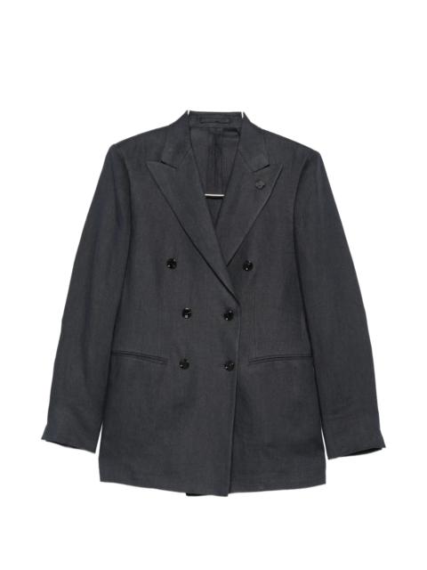 LARDINI Lardini Double-breasted Flower-pin Blazer