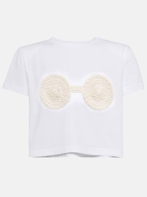 MAGDA BUTRYM Embroidered cotton T-shirt