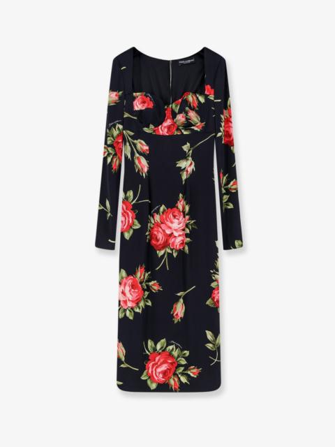Dolce & Gabbana Dolce & Gabbana Viscose Dress With Iconic Print